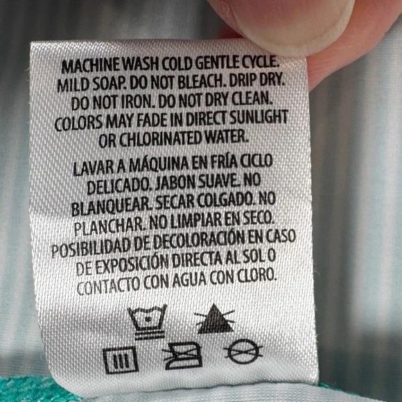 UV Skinz UPF 50+ Sunwear Jacket Womens Medium Teal Striped Full Zip Rash Guard - Picture 5 of 10